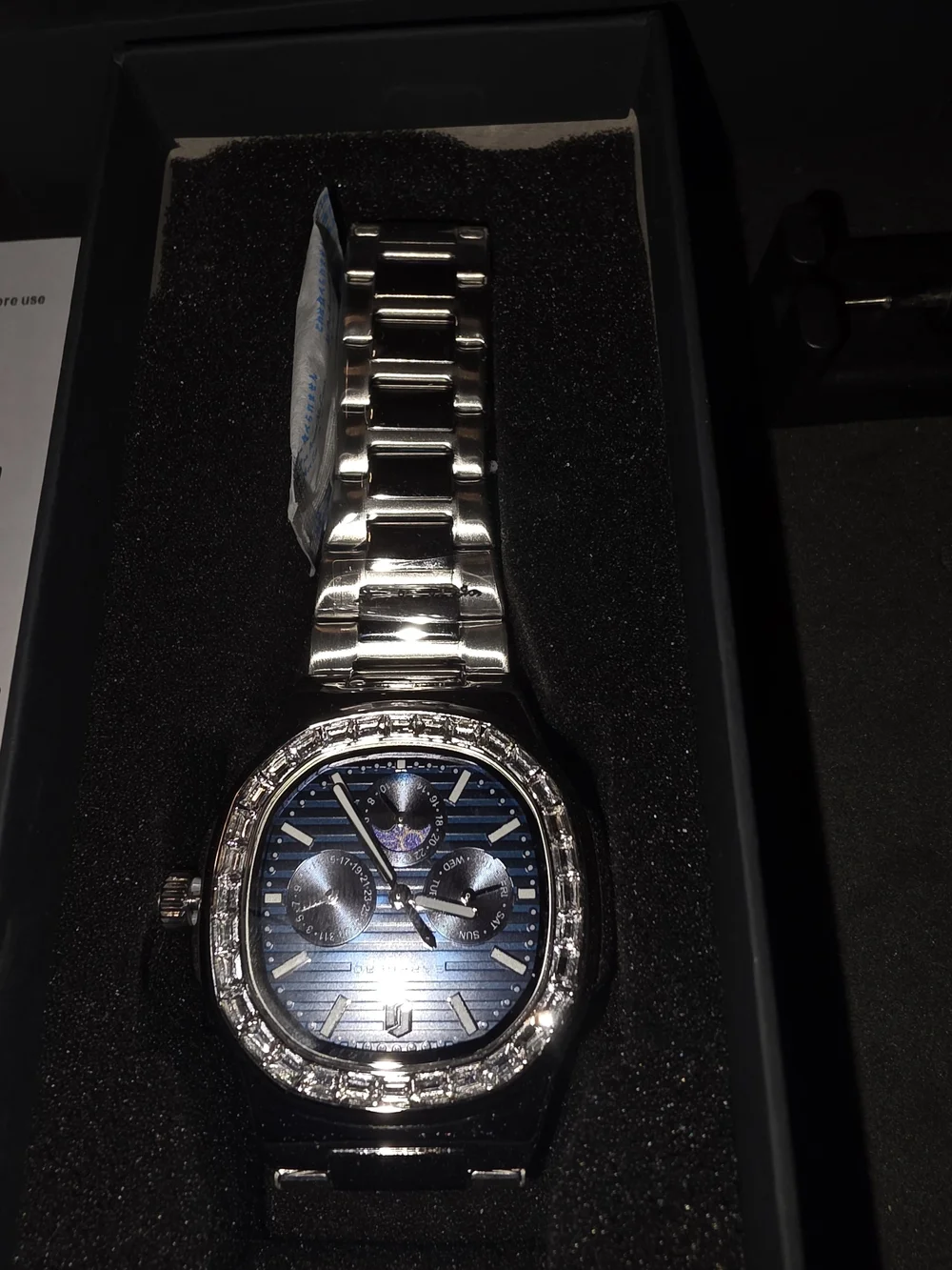 Men’s Stainless Steel Watch in Blue